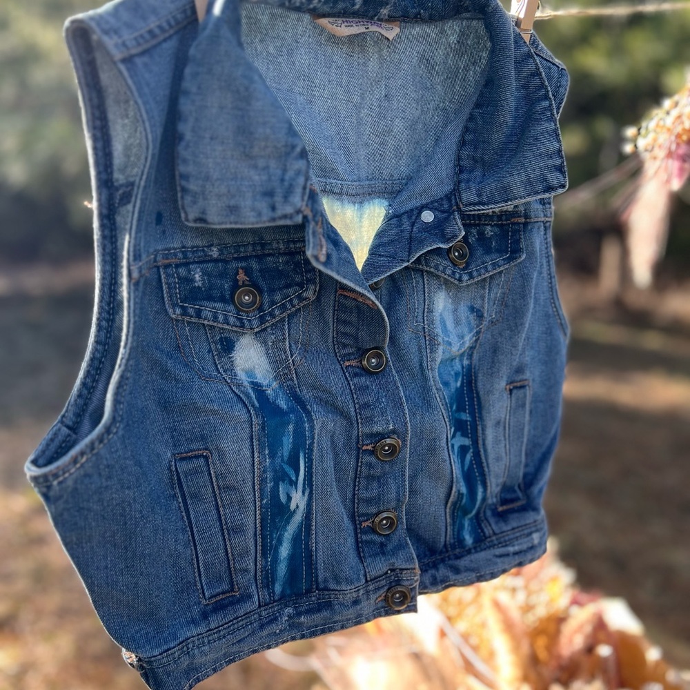 Stylish Blue Denim Vest